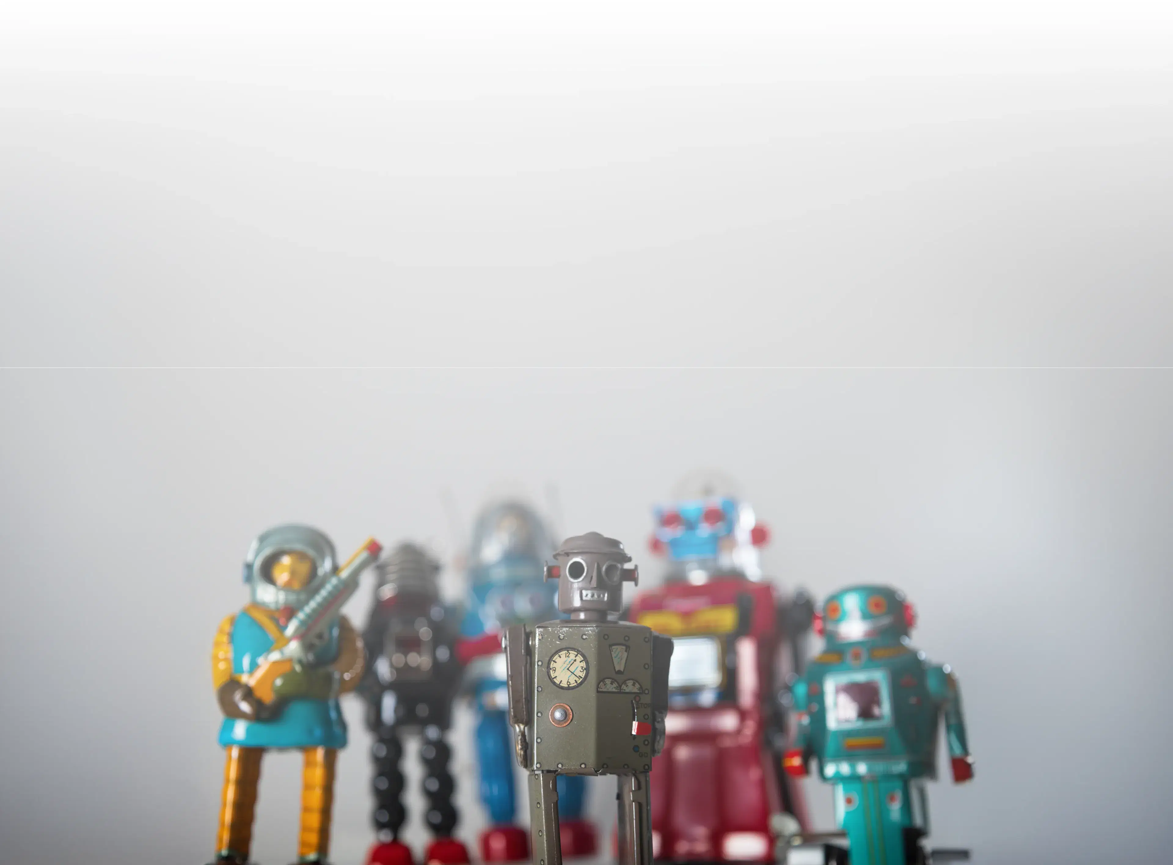 Vintage toy robots